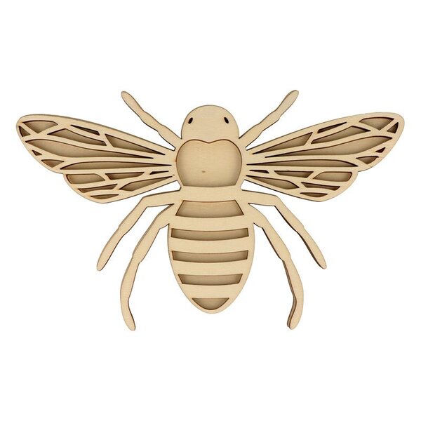 Silhouette Abeille Bois