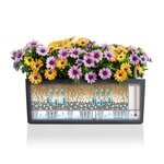 LECHUZA Jardinière BALCONERA Stone 50 ALL-IN-ONE Blanc quartz