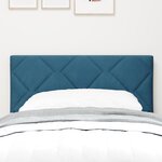 vidaXL Tête de lit LED Bleue Foncée Ensemble de 2 Bleue Foncée Revêtement