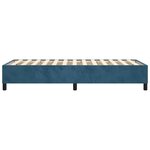 vidaXL Cadre de lit sans matelas bleu foncé 100x200 cm velours