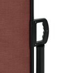vidaXL Auvent latéral rétractable marron 100x500 cm