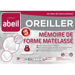2 oreillers à mémoire de forme matelassés 60 x 60 cm - Blanc
