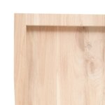 vidaXL Étagère murale 80x50x(2-6) cm bois de chêne massif non traité