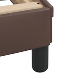 vidaXL Cadre de lit avec tête de lit marron 100x200 cm Similicuir