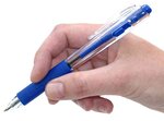 Stylo à bille rétractable BK437, bleu PENTEL