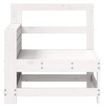 vidaXL Canapé de jardin accoudoir et table d'appoint blanc massif pin