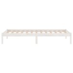 vidaXL Cadre de lit Blanc Bois de pin massif 90x200 cm