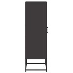 vidaXL Buffet haut noir 36x39x123 cm acier