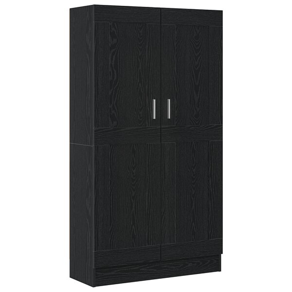 Bibliothèques vidaXL 2 Pièces Chêne Noir 165x30 5x150 cm Bois d'ingénierie