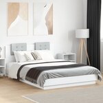 vidaXL Cadre de lit sans matelas blanc 120x200 cm