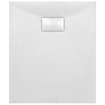 vidaXL Bac de douche SMC Blanc 90 x 70 cm