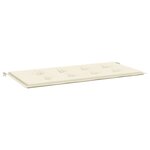 vidaXL Coussin de banc de jardin crème 100x50x4 cm tissu oxford