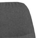 vidaXL Chaise à bascule Gris foncé Tissu