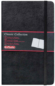Carnet 'Classic Collection' Simili cuir et élastique A5, 96F Quadrillée 80g HERLITZ