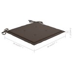 vidaXL Chaises de jardin avec coussins lot de 8 Bois d'acacia solide