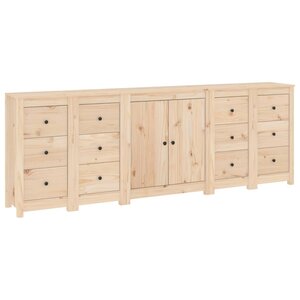vidaXL Buffet 230x35x80 cm Bois massif de pin
