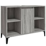 vidaXL Ensemble de meubles de salle de bain 3 Pièces Sonoma gris