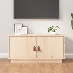 vidaXL Meuble TV 80x34x40 cm Bois de pin massif
