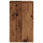 vidaXL Supports pour plantes 2 Pièces vieux bois bois d'ingénierie
