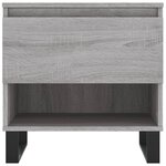 vidaXL Tables basses 2 Pièces sonoma gris 50x46x50 cm bois d'ingénierie