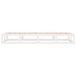 vidaXL Cadre de lit sans matelas blanc 75x190 cm bois massif