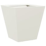 vidaXL Jardinière blanc 30x30x30 cm acier