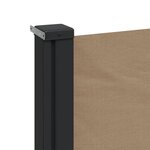 vidaXL Auvent latéral rétractable taupe 180x500 cm