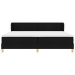 vidaXL Lit Box Spring avec Matelas - Noir  200x200 cm Tissu