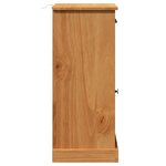 vidaXL Meuble de Salle de Bain "VIGO" avec Tiroir 37x34x80 cm Bois Massif Pin