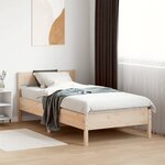 vidaXL Cadre de lit sans matelas 90x200 cm bois de pin massif