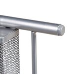 Support pour moniteur tiroir 2 compartiments côté support écran 29 5 cm argenté 13_0002561