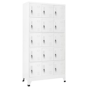vidaXL Armoire à casiers Gris clair 90x40x180 cm Acier