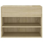 vidaXL Banc à chaussures Chêne sonoma 60x30x45 cm Bois d’ingénierie