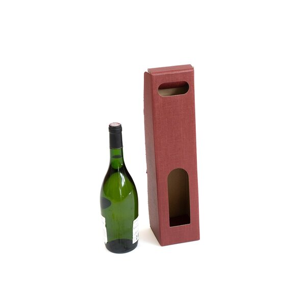 etui pour 1 bouteille - couleur Bordeaux
