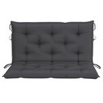vidaXL Balancelle 2 places feuilles de palmier et coussin 202cm Bambou