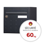 Boîte aux lettres cubysm  1 porte gris anthracite ral 7016m