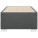 vidaXL Cadre de lit Gris foncé 90x200 cm Tissu