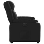 vidaXL Fauteuil inclinable électrique Noir Similicuir