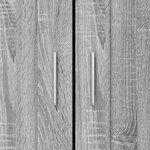 vidaXL Bibliothèque sonoma gris 82 5x30 5x115 cm bois d'ingénierie