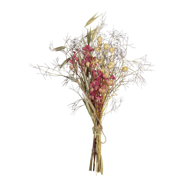 Bouquet de fleurs séchées - rose oeillet