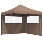 vidaXL Tente de réception pliable escamotable avec 2 parois latérales