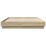 vidaXL Cadre de lit sans matelas chêne sonoma 150x200 cm