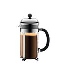 CHAMBORD - Cafetière à piston BODUM   8 tasses  1.0 l  acier inox