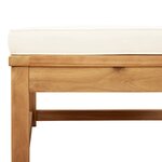 vidaXL Salon de jardin avec coussins 5 Pièces Bois d'acacia solide