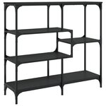 vidaXL Table console noir 103x32x95 cm bois d'ingénierie
