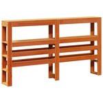 vidaXL Cadre de lit et tête de lit cire marron 150x200 cm bois de pin