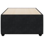 vidaXL Cadre de lit Noir 100x200 cm Velours