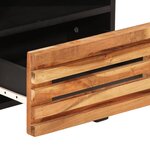 vidaXL Tables de chevet 2 Pièces 40x34x46 cm bois d'acacia massif