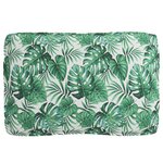 vidaXL Ensemble de coussins de palette 2 pièces motif feuilles en tissu Oxford