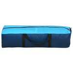 vidaXL Tente de réception avec LED et 4 parois 3 6x3 6x2 3 m Bleu